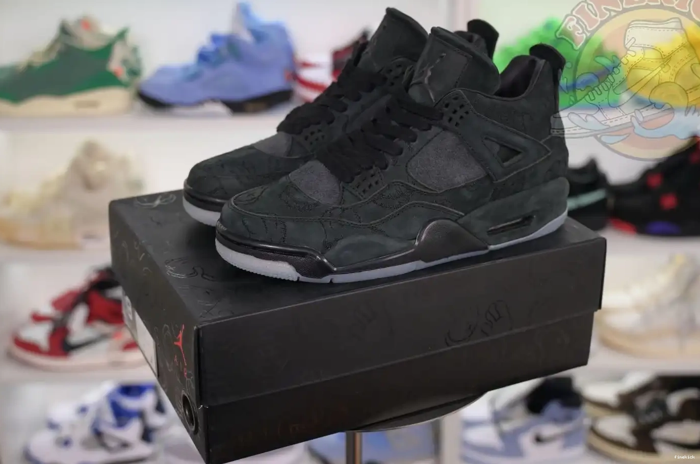 Jordan Jordan 4 Air kaws black 0705